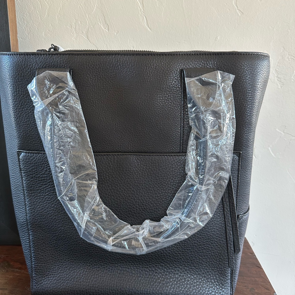 Dagne Dover Charlie Tote Onyx Leather Brand New Originally 495